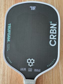 CRBN Trufoam Genesis 4 Aerocurve Hybrid Pickleball Paddle with Cover