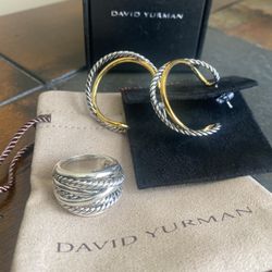 DEAL! DAVID YURMAN EARRING AND RING SET