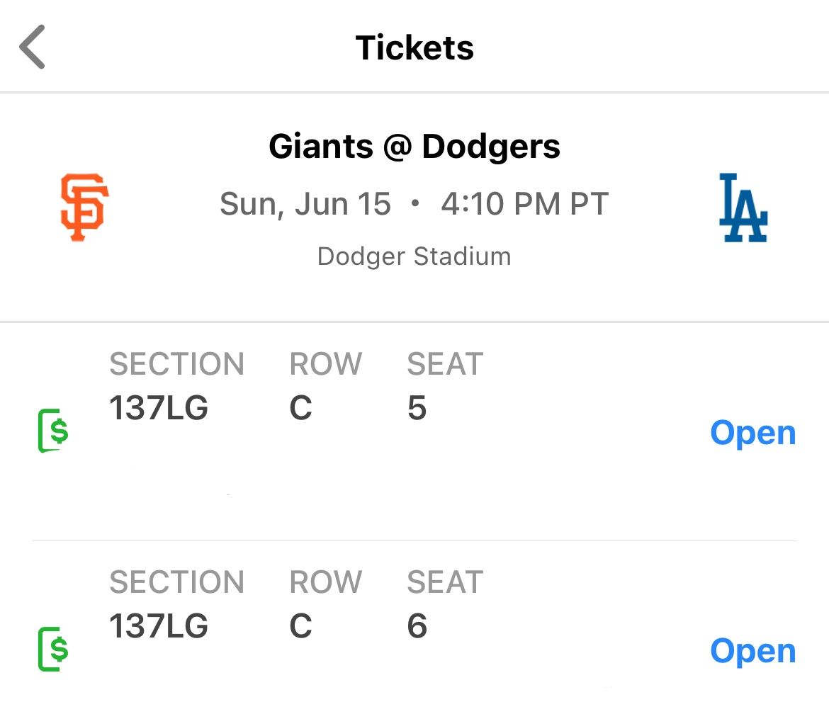 Dodger Tickets