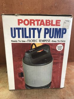Flotec tempest submersible portable pump model s1300