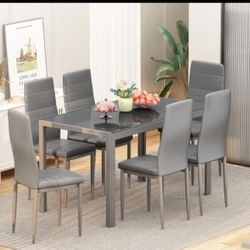 Dining table Set With 6 Chairs Brand new ,Free Delivery available 