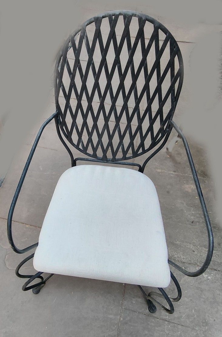 Exterior Dining Iron Garden Chairs- Set of 6