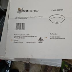 Light Brushed Nickel Flush Mount 