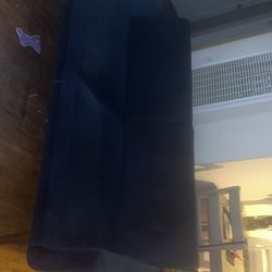 Foldable dark blue couch