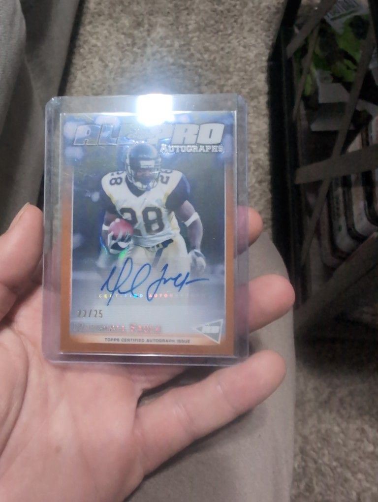 Marshall Faulk All Pro Autographs Orange 22/25
