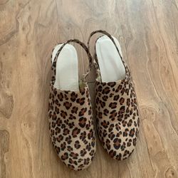 Leopard Print Slip On Cloggs 