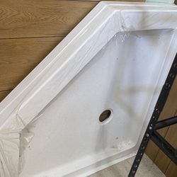 Cazuela Para Shower, Standing Shower Base Is 38” By 38”