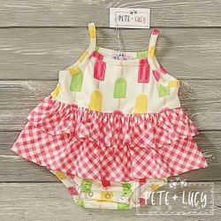 Lemonade Party - Girl Infant Romper 