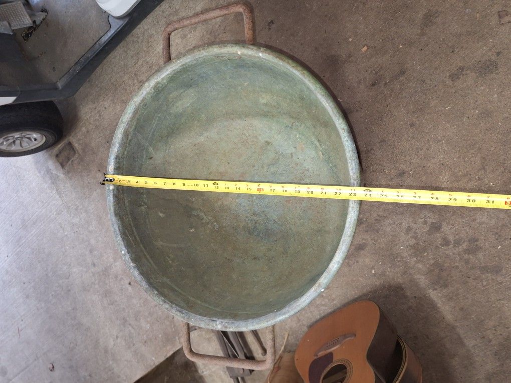 Huge Copper Candy Makers Kettle