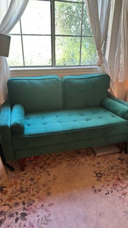 Emerald green couch
