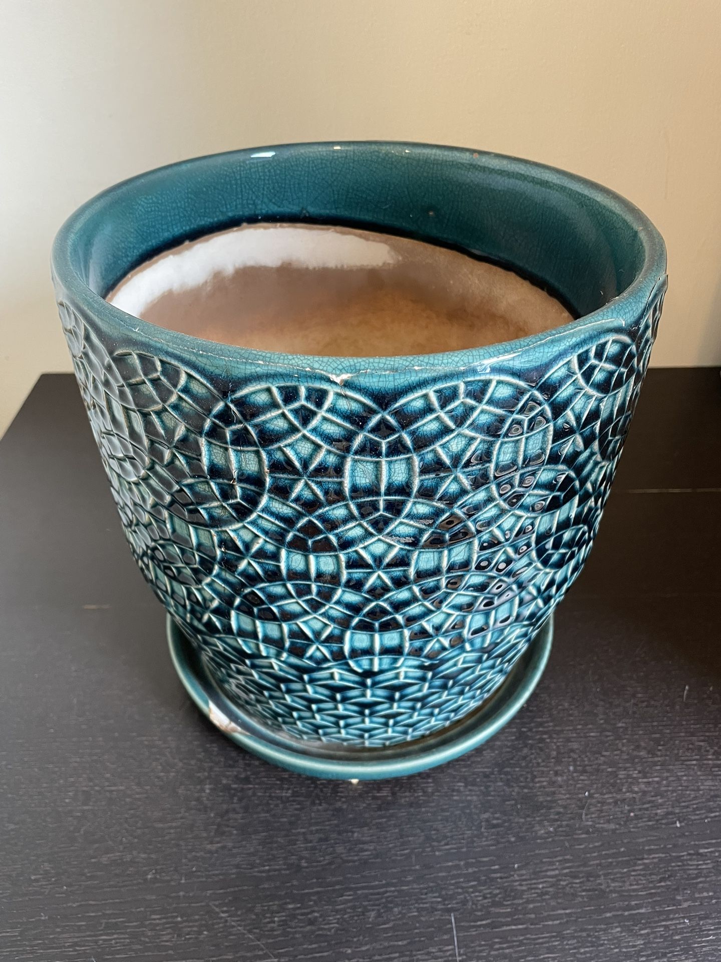 Flower Pot Blue Large