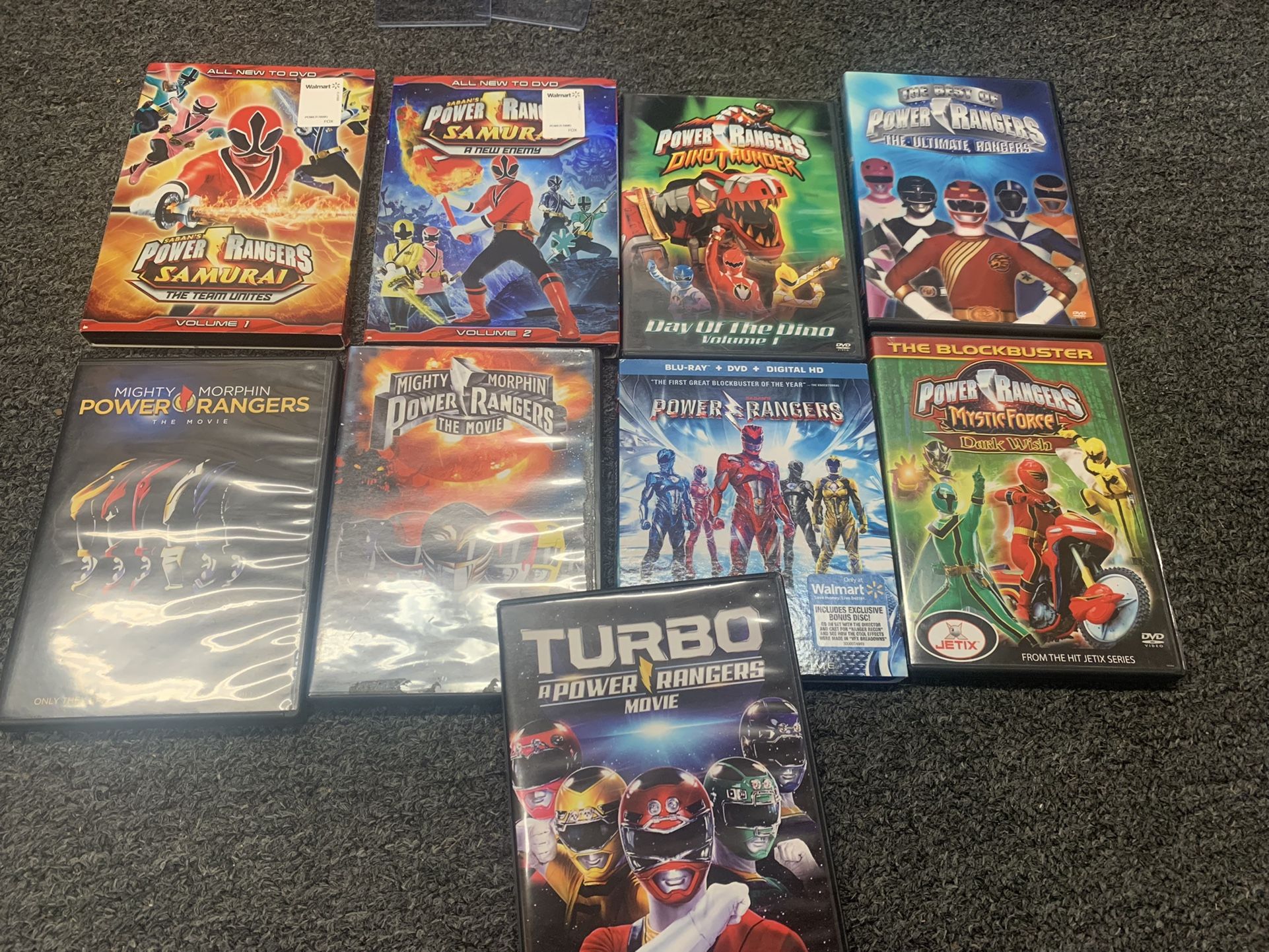 Power Ranger Dvd Lot (9)