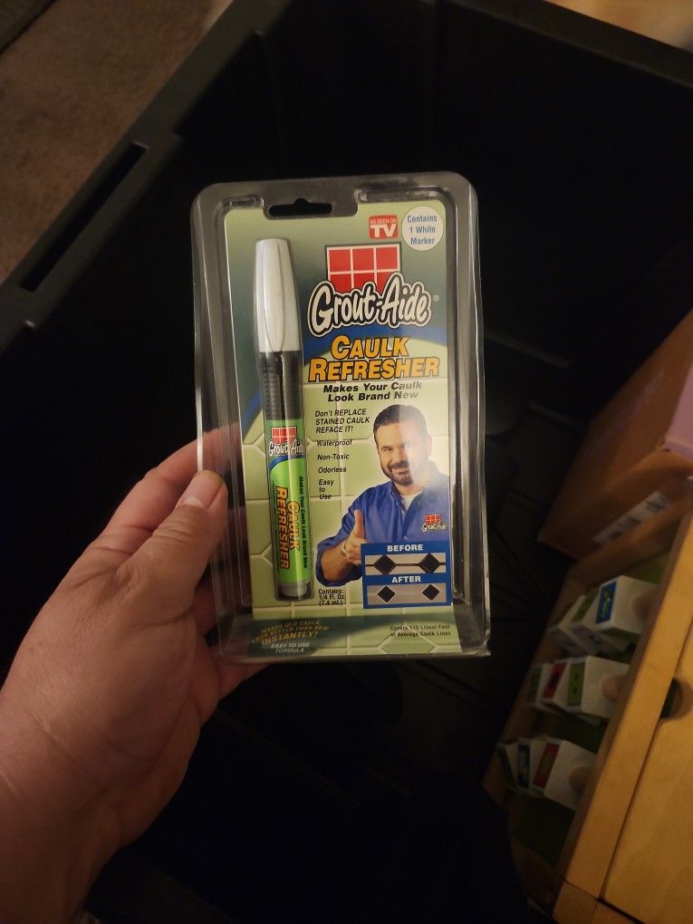 AS SEEN ON TV ... GROUT-AIDE CAULK REFRESHER