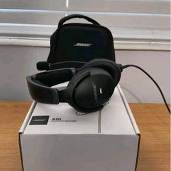 BOSE A30 AVIATION HEADSET WITH DUAL PLUGS AND BLUETOOTH 