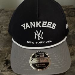 New York Yankees Cap New Era New York Yankees MLB 9FORTY M-Crown A-Frame Hat NEW