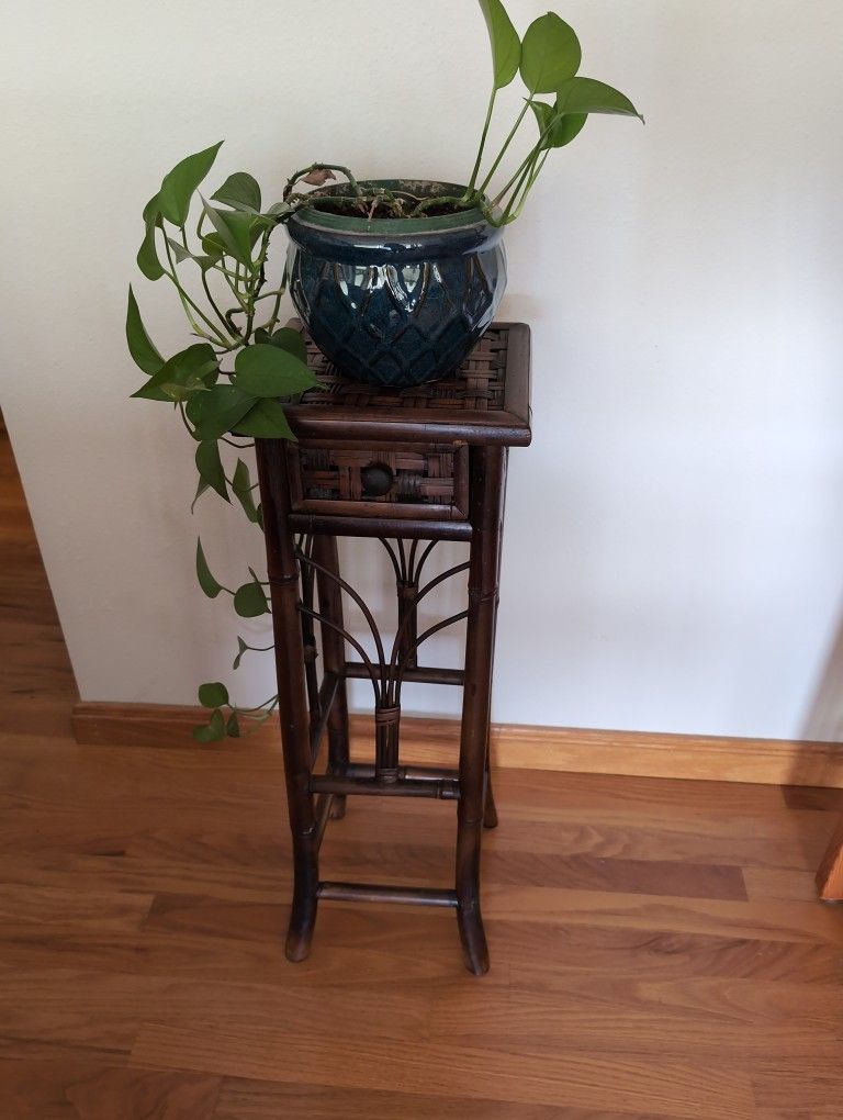 Bamboo Plant Stand/ Accent Table