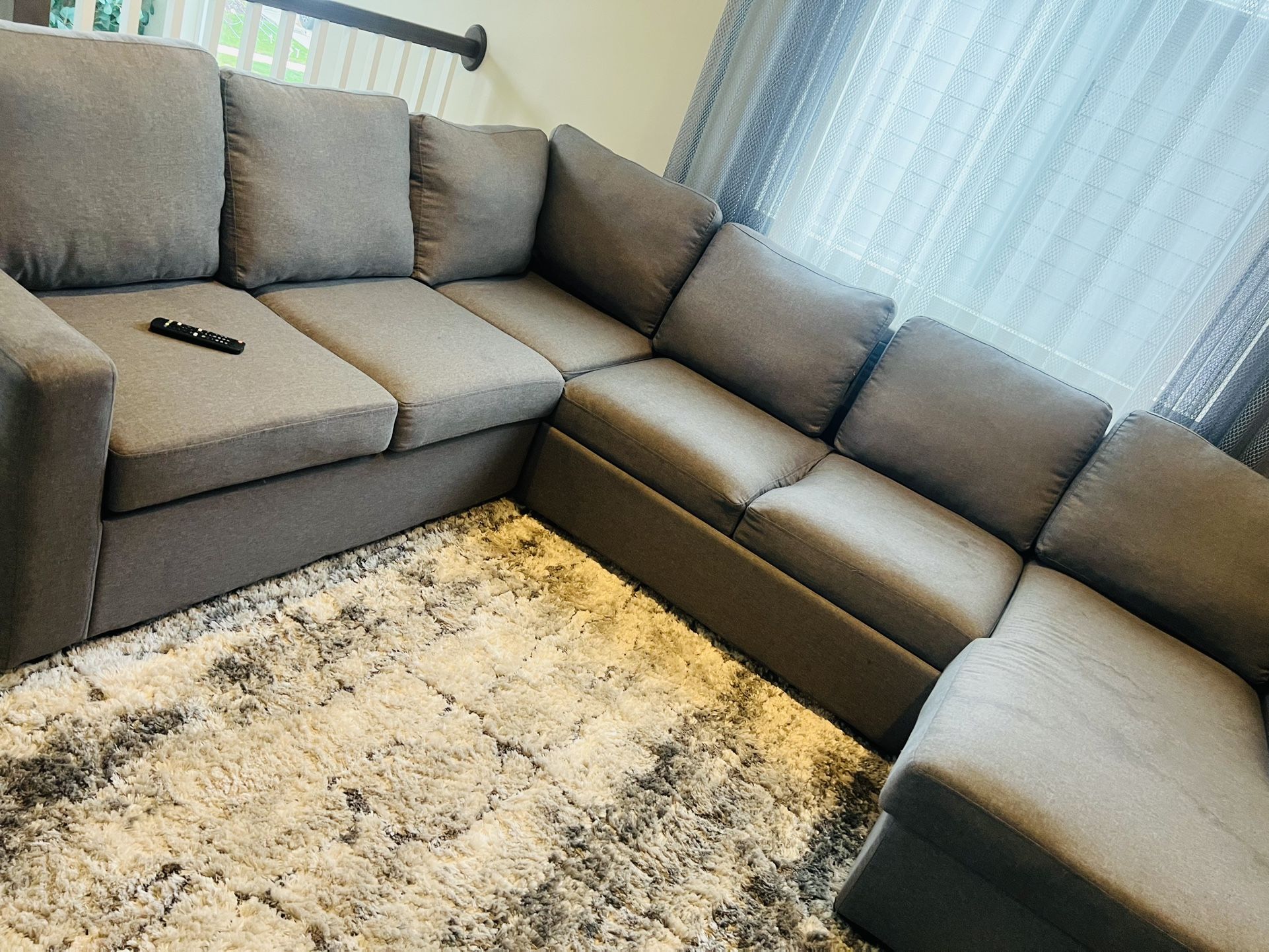 L- Shaped Sofa-Gray-900$