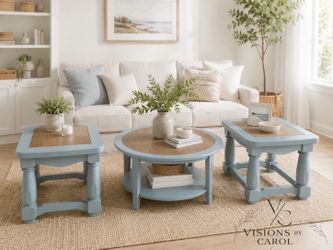 Coffee table and end tables
