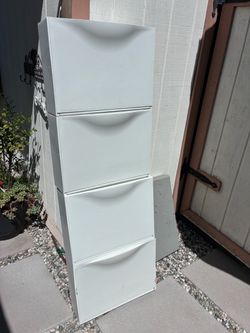 4 Ikea TRONES  shoe storage cabinet shelf box