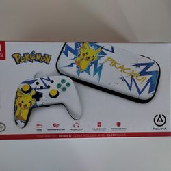 Pikachu Nintendo Switch Controller With Case 