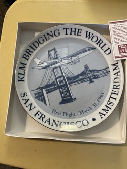 KLM Airplane DecorativeHolland  Dish 