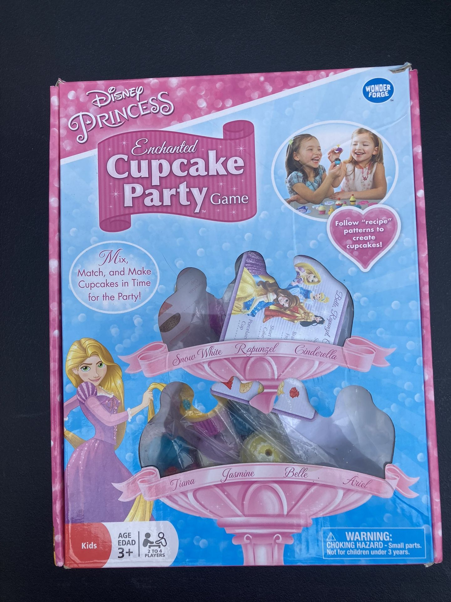 DISNEY PRINCESS ENCHANTED CUPCAKE PARTY GAME ~ NEW