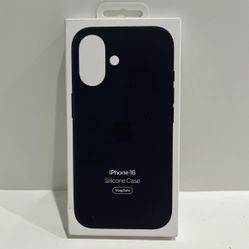 Apple iPhone 16 Silicone Case With MagSafe & Camera Control, Black, NEW