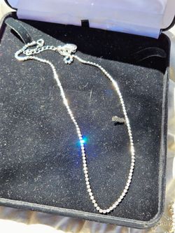Time True Rhinestone 21" Necklace
