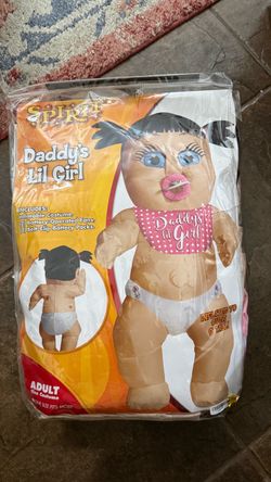 Inflatable ’Daddy’s Little Girl ’ Costume One Size for Adults New in bag, never used.