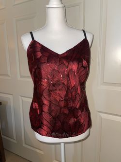 Red Sequined Top