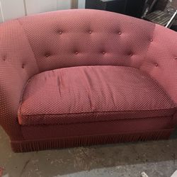 Vintage Red Couch