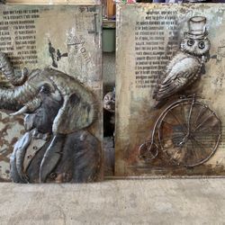 3-D Metal Art $5.00 Each.     Chino, Ca