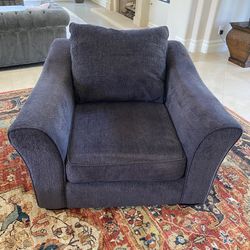 Black Lounge Chair Couch 