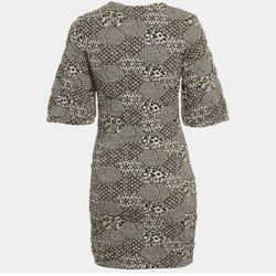 Chanel knit Gold/Black Lurex Dress 34/36