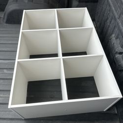 6 cube cubby organizer, i have two available $25 each or best offer 
