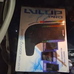 Gaming glider chair W/ speakers and LED lights built in