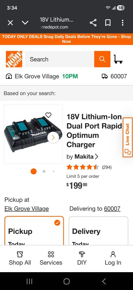Makita 18v  Dual Charger 