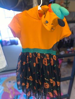 Squishmallow Girls Pumpkin Halloween Dress