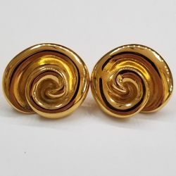 Gold Plated Pierced Earrings 