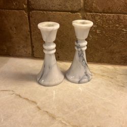 Solid Marble Candle Stick Holder Pillar Candle Holder 
