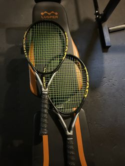 2 Titanium Head Tennis Rackets
