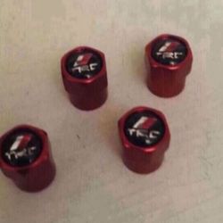 RED TRD Class A Car Airtight Wheel Tire Air Valve Caps Stem Cover……