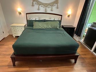Pier 1 side tables, Dresser, and KING BEDFRAME ONLY