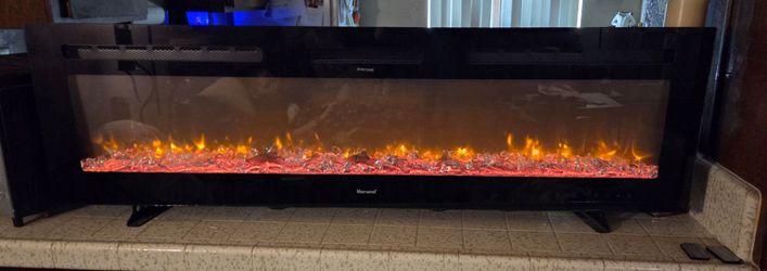 Large electric fireplace heater