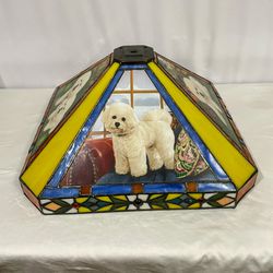 Danbury Stained Glass Lamp Shade Bighorn Frise 