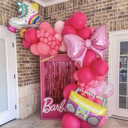 Barbie Party - Happy Birthday - Balloons 