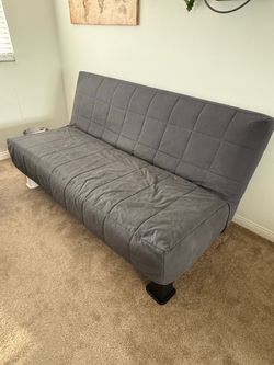 Modern Gray Futon Couch  – Good Condition