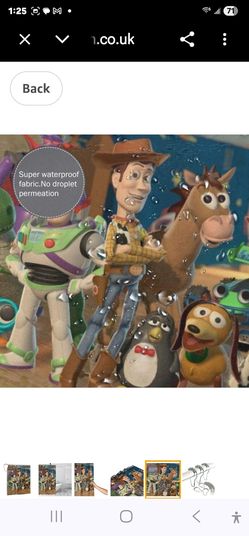 Shower curtain Toy Story 3 for kids and Anime lovers