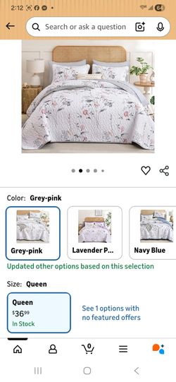 Soft Lightweight Microfiber Bedding Set for All Season Queen Size 3pcs
AMAZON PICTURE IS SIMILAR