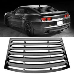 10-15 Chevy Camaro Carbon Fiber Print Rear Window Louver